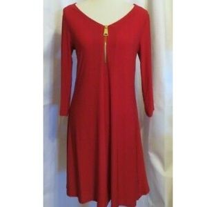 Red Nina Leonard Dress